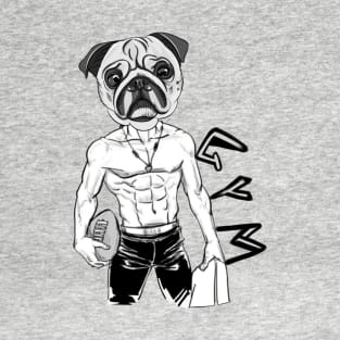 GYM COOL PUG DOG T-Shirt